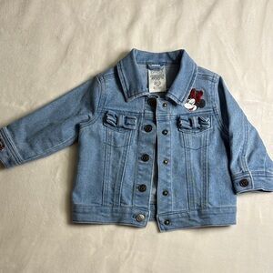 Disney Kids Blue Jean Jacket with Character Embroidery
